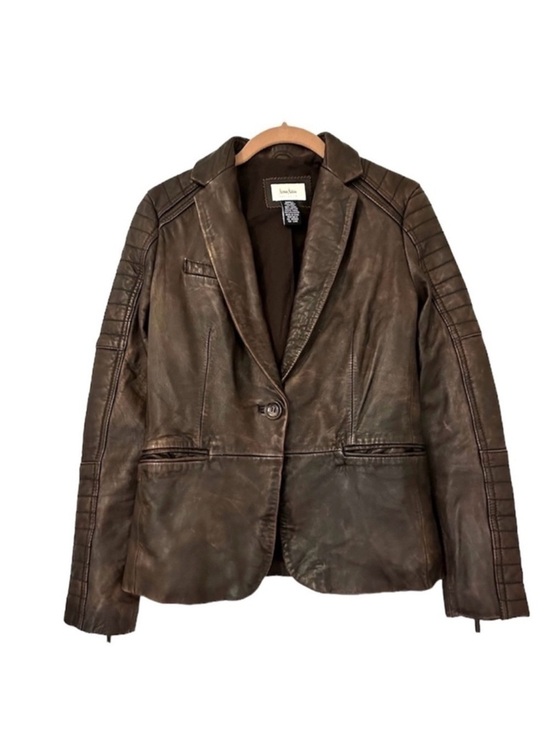 Neiman Marcus Jackets & Blazers - Neiman Marcus Leather Moto Jacket